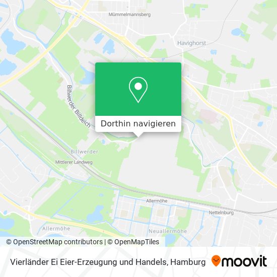 Vierländer Ei Eier-Erzeugung und Handels Karte