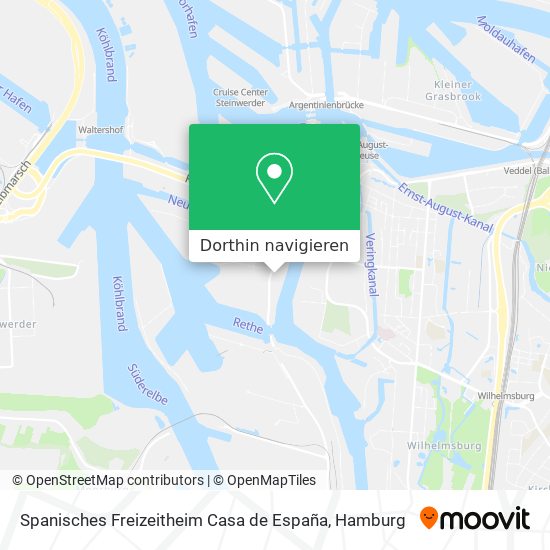 Spanisches Freizeitheim Casa de España Karte