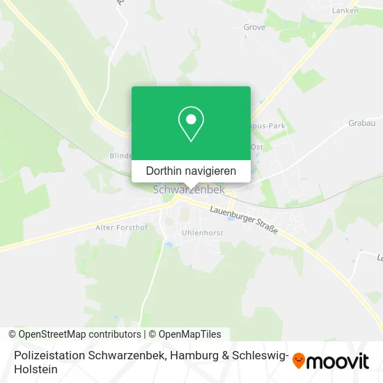 Polizeistation Schwarzenbek Karte