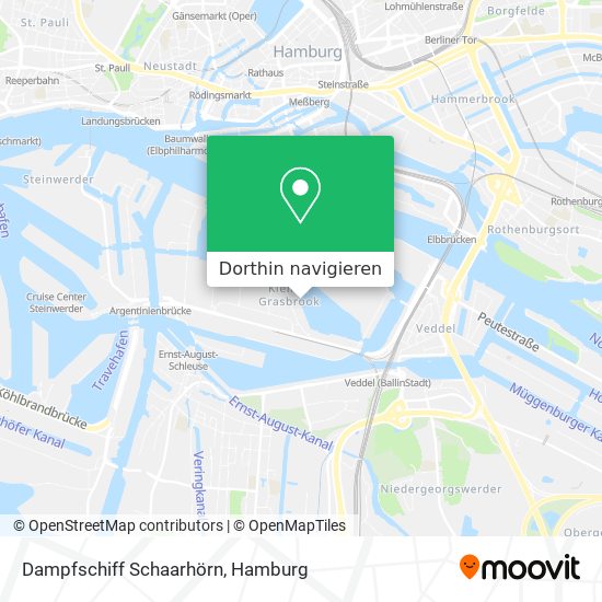 Dampfschiff Schaarhörn Karte