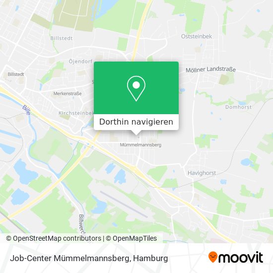 Job-Center Mümmelmannsberg Karte