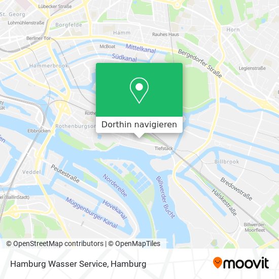 Hamburg Wasser Service Karte