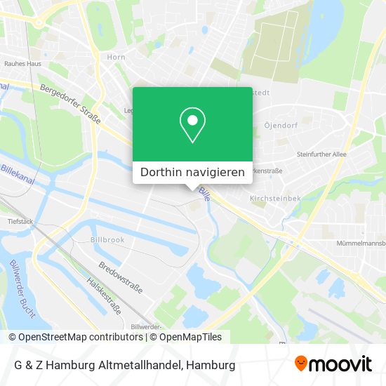 G & Z Hamburg Altmetallhandel Karte