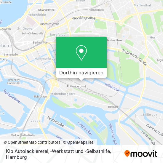 Kip Autolackiererei, -Werkstatt und -Selbsthilfe Karte