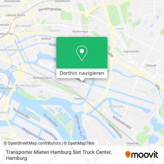 Transporter Mieten Hamburg Sixt Truck Center Karte