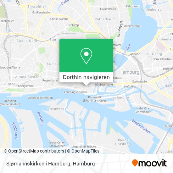 Sjømannskirken i Hamburg Karte