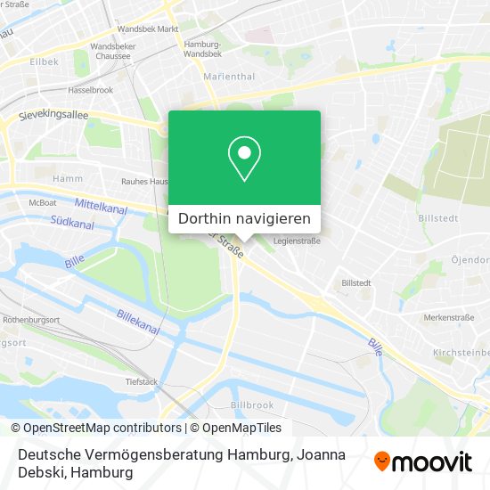 Deutsche Vermögensberatung Hamburg, Joanna Debski Karte