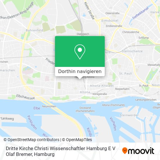 Dritte Kirche Christi Wissenschaftler Hamburg E V Olaf Bremer Karte