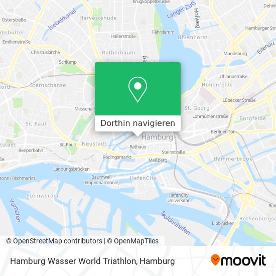 Hamburg Wasser World Triathlon Karte