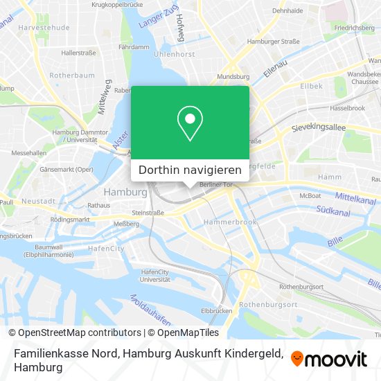 Familienkasse Nord, Hamburg Auskunft Kindergeld Karte