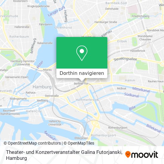 Theater- und Konzertveranstalter Galina Futorjanski Karte