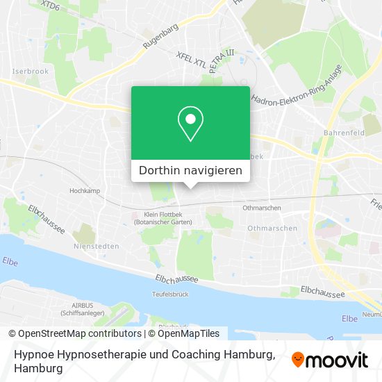 Hypnoe Hypnosetherapie und Coaching Hamburg Karte