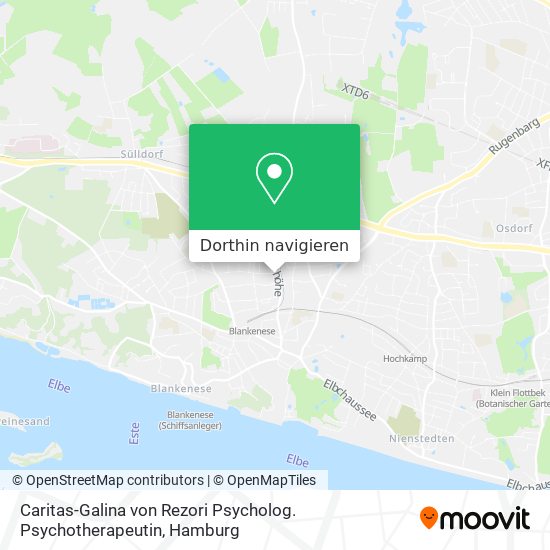 Caritas-Galina von Rezori Psycholog. Psychotherapeutin Karte