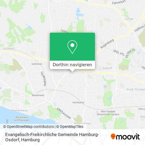 Evangelisch-Freikirchliche Gemeinde Hamburg-Osdorf Karte