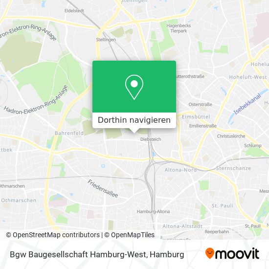 Bgw Baugesellschaft Hamburg-West Karte