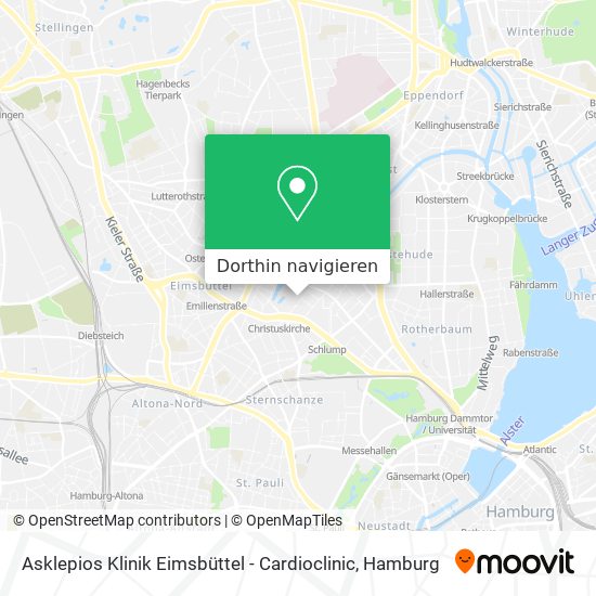 Asklepios Klinik Eimsbüttel - Cardioclinic Karte