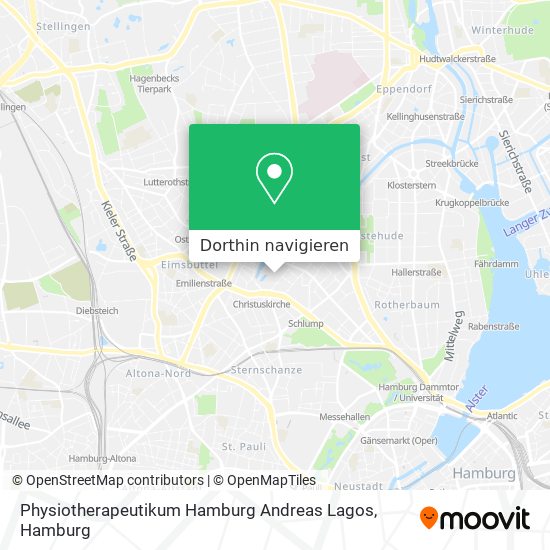 Physiotherapeutikum Hamburg Andreas Lagos Karte