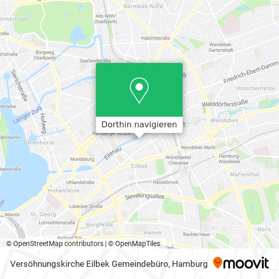 Versöhnungskirche Eilbek Gemeindebüro Karte