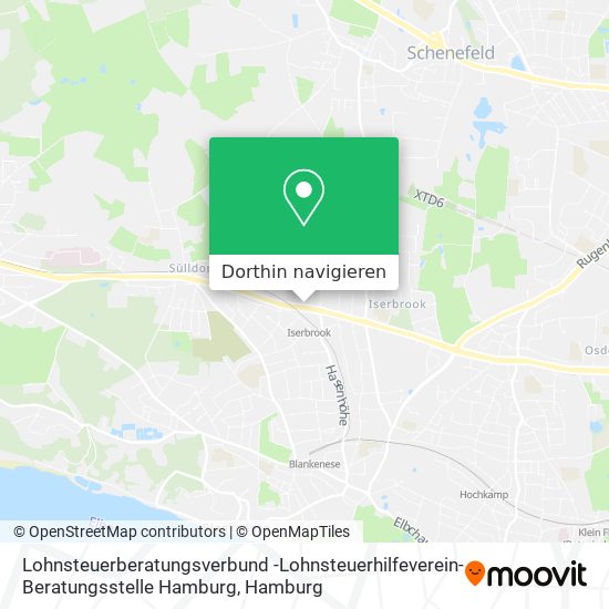 Lohnsteuerberatungsverbund -Lohnsteuerhilfeverein- Beratungsstelle Hamburg Karte