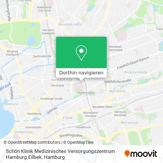 Schön Klinik Medizinisches Versorgungszentrum Hamburg Eilbek Karte