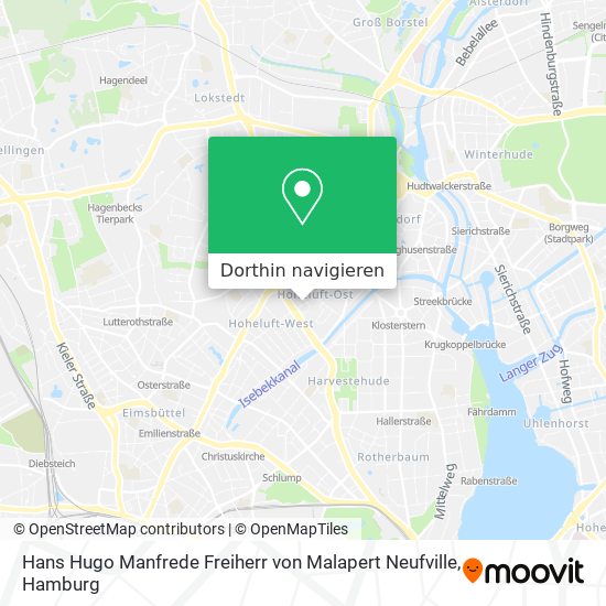 Hans Hugo Manfrede Freiherr von Malapert Neufville Karte