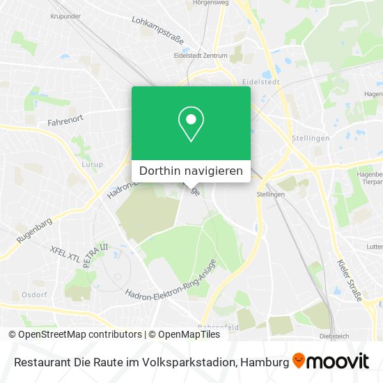 Restaurant Die Raute im Volksparkstadion Karte