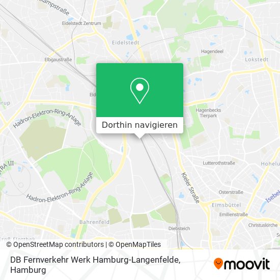 DB Fernverkehr Werk Hamburg-Langenfelde Karte