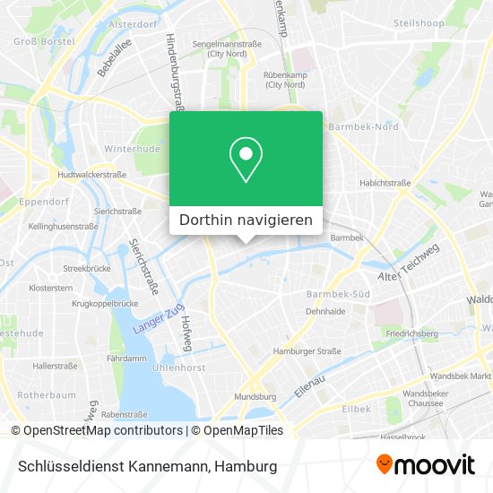 Schlüsseldienst Kannemann Karte