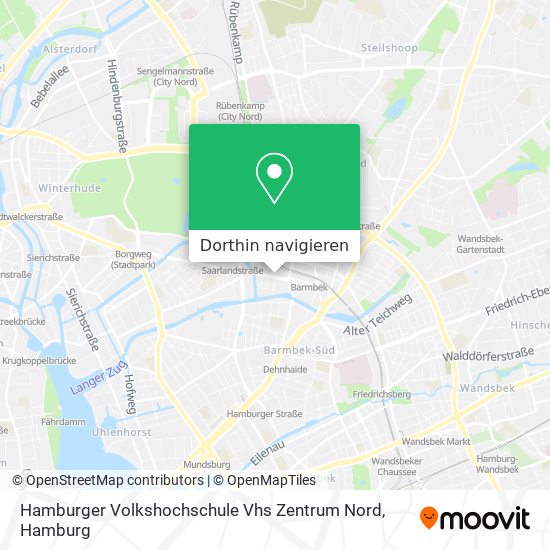 Hamburger Volkshochschule Vhs Zentrum Nord Karte