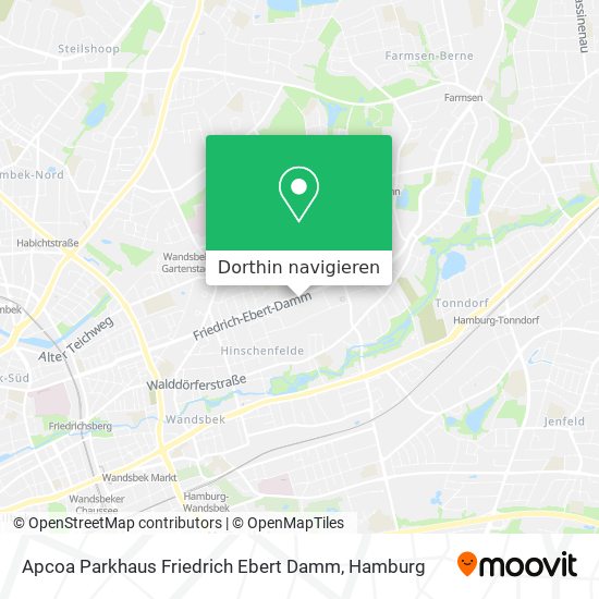 Apcoa Parkhaus Friedrich Ebert Damm Karte