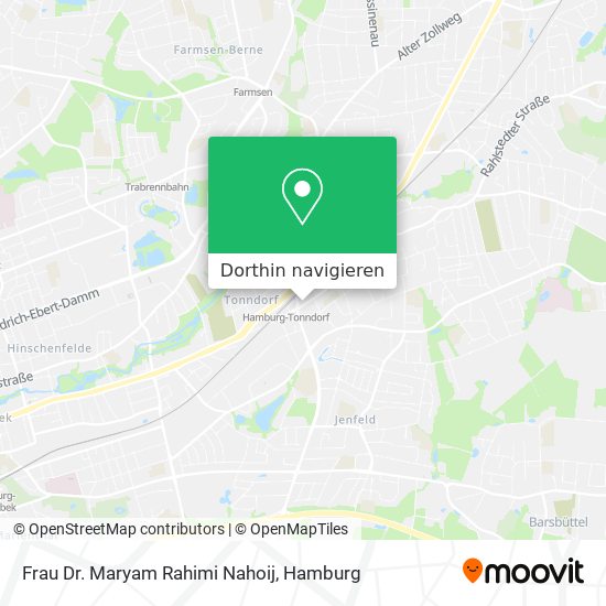 Frau Dr. Maryam Rahimi Nahoij Karte
