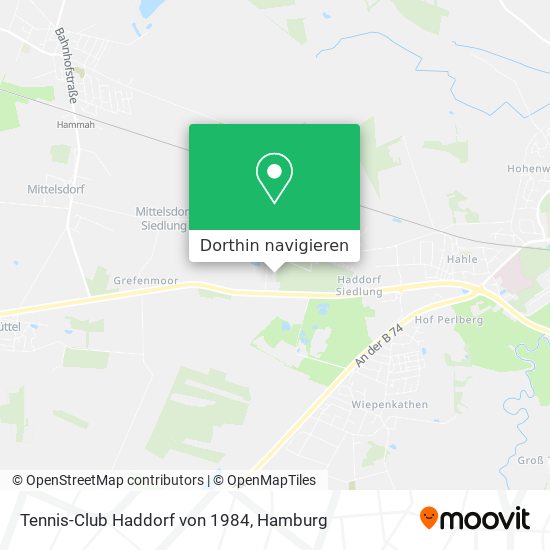 Tennis-Club Haddorf von 1984 Karte
