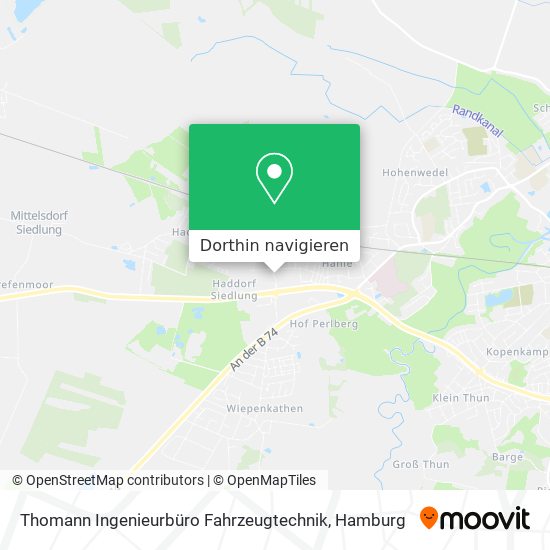 Thomann Ingenieurbüro Fahrzeugtechnik Karte