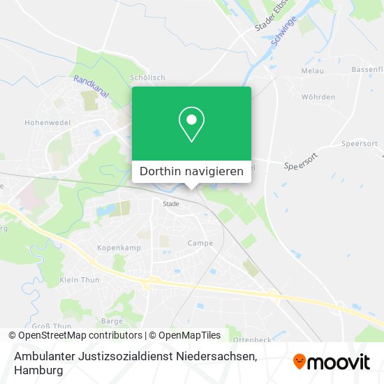 Ambulanter Justizsozialdienst Niedersachsen Karte