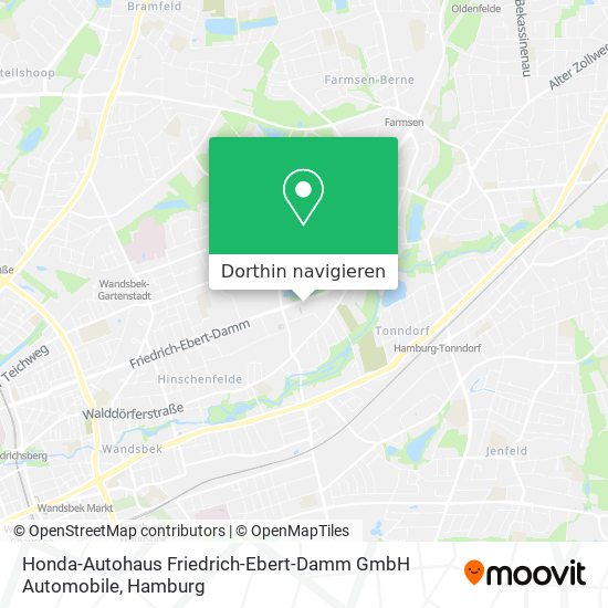 Honda-Autohaus Friedrich-Ebert-Damm GmbH Automobile Karte