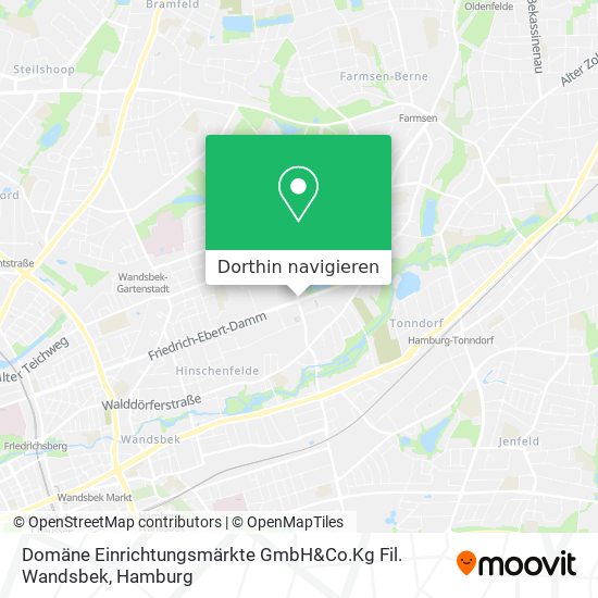 Domäne Einrichtungsmärkte GmbH&Co.Kg Fil. Wandsbek Karte