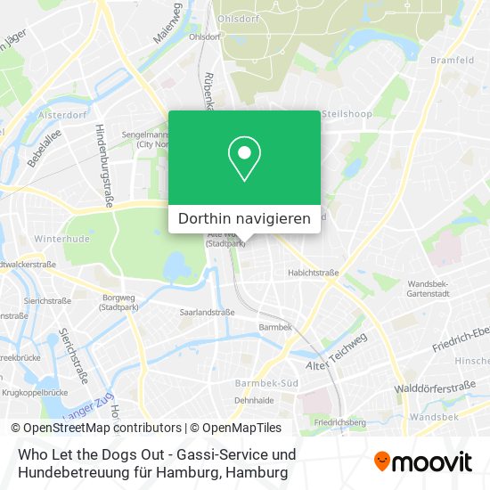 Who Let the Dogs Out - Gassi-Service und Hundebetreuung für Hamburg Karte