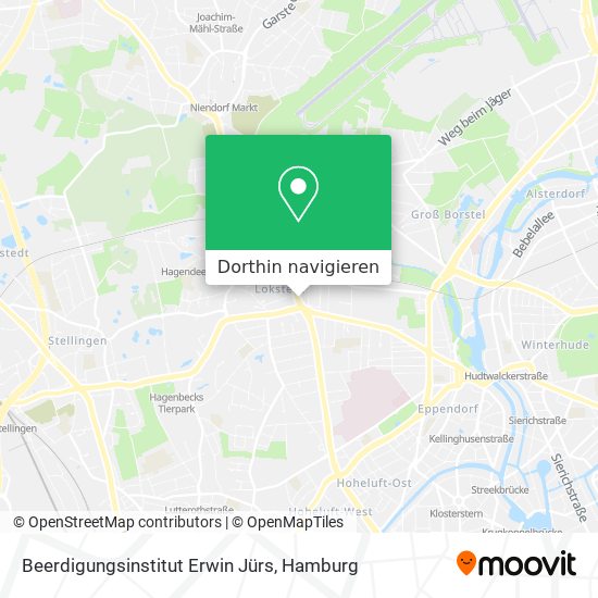 Beerdigungsinstitut Erwin Jürs Karte