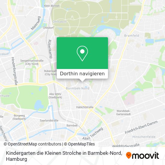 Kindergarten die Kleinen Strolche in Barmbek-Nord Karte