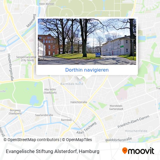 Evangelische Stiftung Alsterdorf Karte