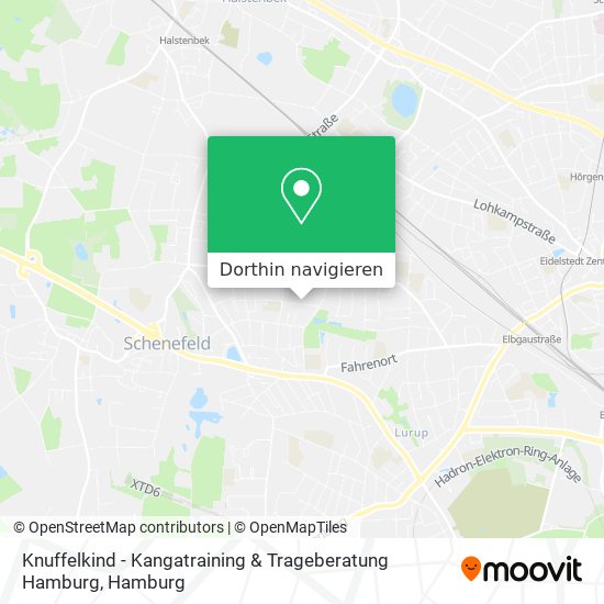 Knuffelkind - Kangatraining & Trageberatung Hamburg Karte