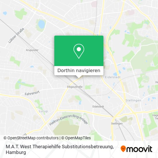 M.A.T. West Therapiehilfe Substitutionsbetreuung Karte