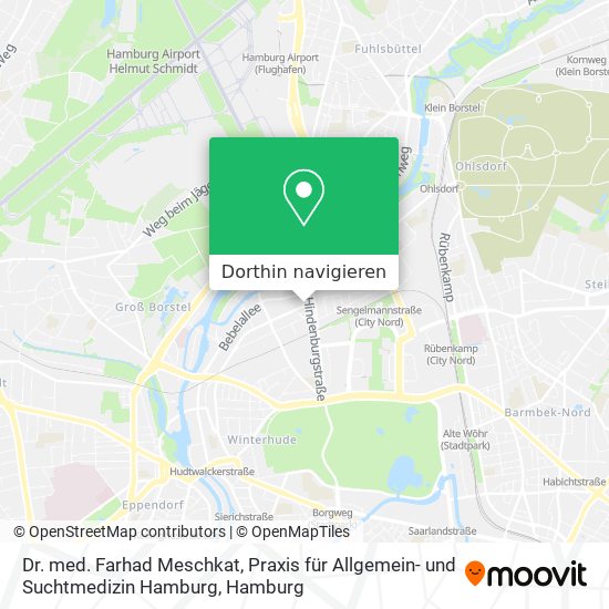 Dr. med. Farhad Meschkat, Praxis für Allgemein- und Suchtmedizin Hamburg Karte