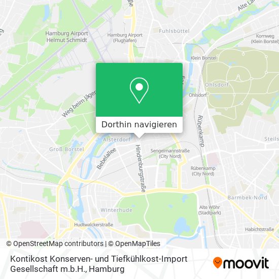 Kontikost Konserven- und Tiefkühlkost-Import Gesellschaft m.b.H. Karte