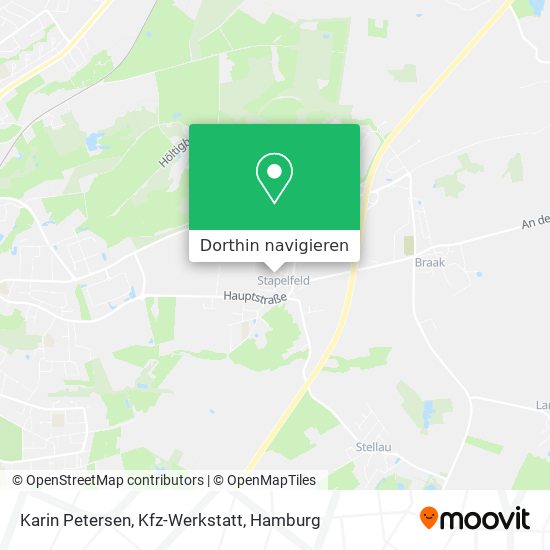 Karin Petersen, Kfz-Werkstatt Karte