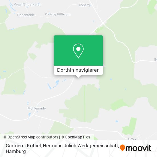 Gärtnerei Köthel, Hermann Jülich Werkgemeinschaft Karte