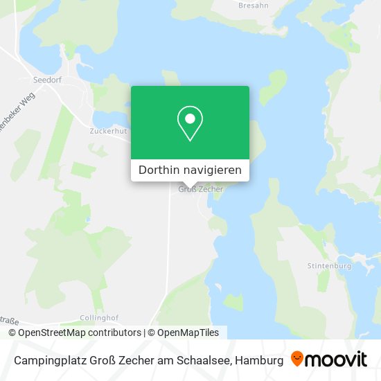Campingplatz Groß Zecher am Schaalsee Karte