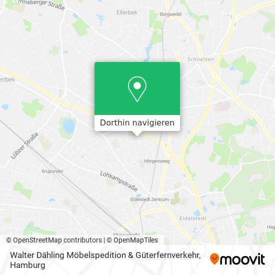 Walter Dähling Möbelspedition & Güterfernverkehr Karte