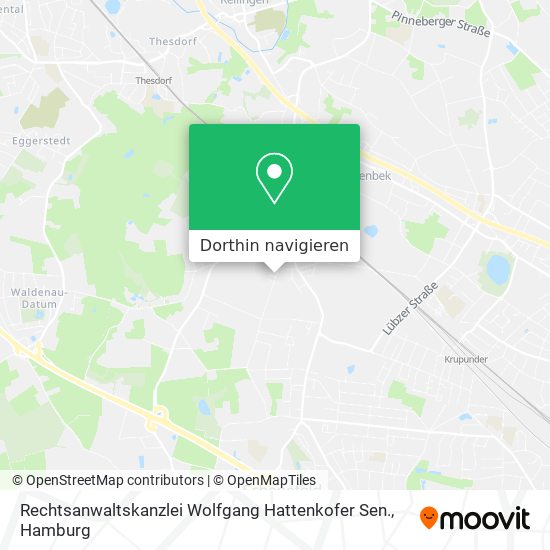 Rechtsanwaltskanzlei Wolfgang Hattenkofer Sen. Karte