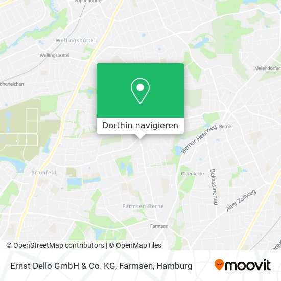 Ernst Dello GmbH & Co. KG, Farmsen Karte
